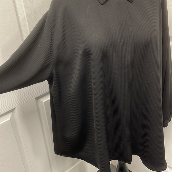 Harve Bernard Black Ribbed Blazer Jacket Coat 18W - Picture 8 of 12